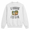 Sweat Gris Chiné Le Rouergue c’est la vie