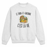 Sweat Gris Chiné Le Tarn-et-Garonne c’est la vie