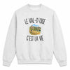 Sweat Gris Chiné Le Val-d’Oise c’est la vie