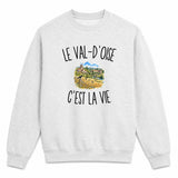 Sweat Gris Chiné Le Val-d’Oise c’est la vie