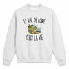 Sweat Gris Chiné Le Val de Loire c’est la vie