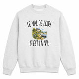 Sweat Gris Chiné Le Val de Loire c’est la vie