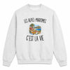 Sweat Gris Chiné Les Alpes-Maritimes c’est la vie