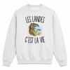 Sweat Gris Chiné Les Landes c’est la vie