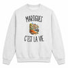 Sweat Gris Chiné Martigues c’est la vie