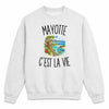 Sweat Gris Chiné Mayotte c’est la vie