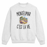 Sweat Gris Chiné Montélimar c’est la vie