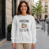 Sweat Gris Chiné Montélimar c’est la vie