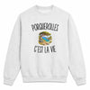 Sweat Gris Chiné Porquerolles c’est la vie