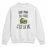 Sweat Gris Chiné Saint-Maur-des-Fossés c’est la vie