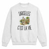 Sweat Gris Chiné Sarcelles c’est la vie