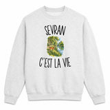 Sweat Gris Chiné Sevran c’est la vie
