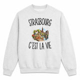 Sweat Gris Chiné Strasbourg c’est la vie