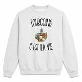 Sweat Gris Chiné Tourcoing c’est la vie