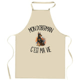 Tablier de Cuisine Mon Doberman c'est ma vie