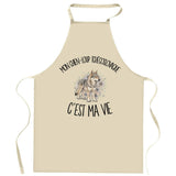 Tablier de Cuisine Mon Chien-Loup Tchécoslovaque c'est ma vie