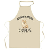 Tablier de Cuisine Mon Loulou de Poméranie c'est ma vie