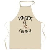 Tablier de Cuisine Mon Saluki c'est ma vie