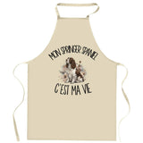 Tablier de Cuisine Mon Springer Spaniel c'est ma vie