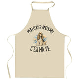 Tablier de Cuisine Mon Cocker Américain c'est ma vie
