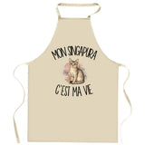 Tablier de Cuisine Mon Singapura c'est ma vie