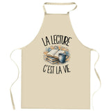 Tablier de Cuisine La lecture c'est la vie
