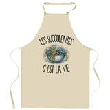 Tablier de Cuisine Les succulentes c'est la vie
