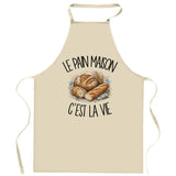 Tablier de Cuisine Le pain maison c'est la vie