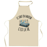 Tablier de Cuisine Le saut en hauteur c'est la vie
