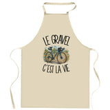 Tablier de Cuisine Le gravel c'est la vie