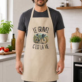 Tablier de Cuisine Le gravel c'est la vie