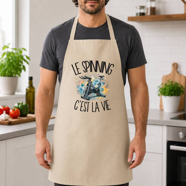 Tablier de Cuisine Le spinning c'est la vie