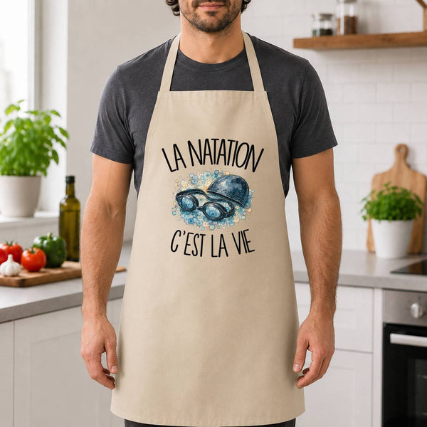 Tablier de Cuisine La natation c'est la vie