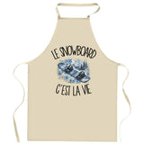 Tablier de Cuisine Le snowboard c'est la vie