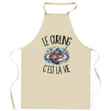 Tablier de Cuisine Le curling c'est la vie