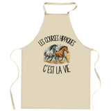 Tablier de Cuisine Les courses hippiques c'est la vie