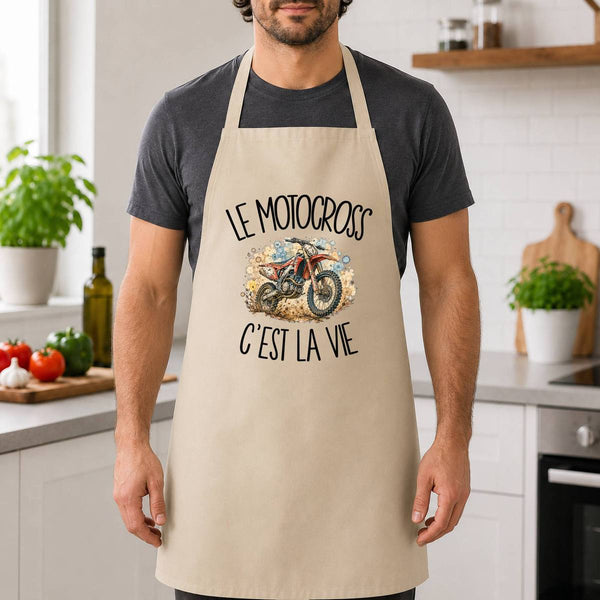 Tablier de Cuisine Le motocross c'est la vie
