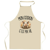 Tablier de Cuisine Mon cochon c'est ma vie