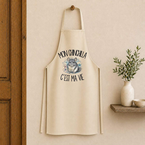 Tablier de Cuisine Mon chinchilla c'est ma vie