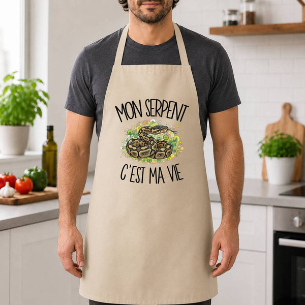 Tablier de Cuisine Mon serpent c'est ma vie