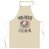 Tablier de Cuisine Mon axolotl c'est ma vie
