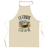 Tablier de Cuisine La fondue c'est la vie