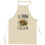 Tablier de Cuisine Le sauna c'est la vie