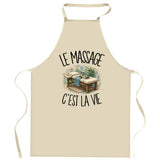 Tablier de Cuisine Le massage c'est la vie