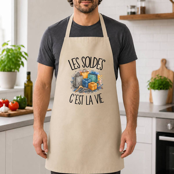 Tablier de Cuisine Les soldes c'est la vie