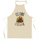 Tablier de Cuisine Les ours c'est la vie