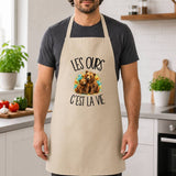 Tablier de Cuisine Les ours c'est la vie