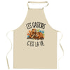Tablier de Cuisine Les castors c'est la vie