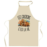 Tablier de Cuisine Les castors c'est la vie