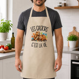 Tablier de Cuisine Les castors c'est la vie